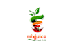 make eye catching and spotless mix juice logo