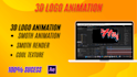 be make 3d logo animation video