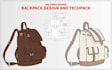 design the backpack tech pack ready for sampling