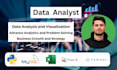be expert data analyst with sql, python, tableau and excel expert