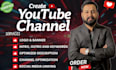 create and setup youtube channel