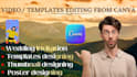 do video as well as template editing in canva
