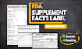 create fda compliant supplement facts label