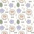 make a cute kawaii seamless pattern
