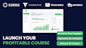 build elearning course website on moodle lms canvas lms thinkific teachable