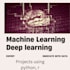 do machine learning ,deep learning project using python, r