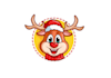 design awesome mascot christmas logo