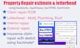 provide repair estimate using bluebook, repairbase