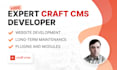 create craft cms website for you, and host it on my server