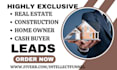 generate real estate construction home owner cash buyer probate leads