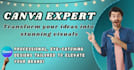 an expert canva designer, job design, ads designs