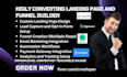 setup landing page and funnel builders gohighlevel convertkit teachable kajabi