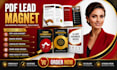 create PDF lead magnet, ebook, checklist, workbook, freebie, PDF lead magnet