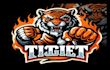 do tiger fight mascot logo design service