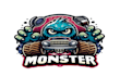 do monster car mascot logo design