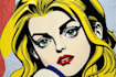 do a retro pop art roy lichtenstein style