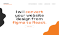 develop react website for you