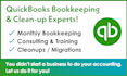 do quickbooks online bookkeeping cleanup catchup and reconciliation
