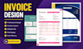 design invoice, quotation, letterhead and order form