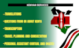 offer any service concerning kenya
