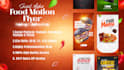 do animated motion flyers for foods