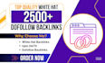 2500 skyrocket dofollow SEO backlinks white hat contextual