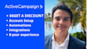 do your activecampaign account setup with discount