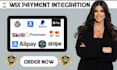 wix payment integration wix payment gateway integration stripe apple pay