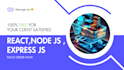 made fast, scalable web apps with react, node, and express