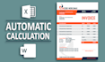 design professional invoice template ms word, excel and PDF