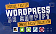 install design customization wordpress woocommerce shopify store and demo import