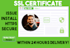 issue and install ssl certificate