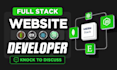 build a complete website as full stack web developer, backend frontend developer