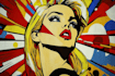 create a retro pop art roy lichtenstein style