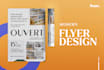 design business and event flyers, postcard, poster, banner