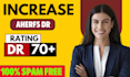 provide aherfs DR 70 plus domain rating guaranteed