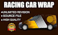 create vehicle wrap design, vehicle graphics, food truck and van wrap
