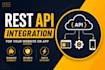 do rest API integration for your website or app