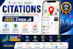 do 80,000 google map citation for local SEO and gmb ranking