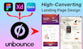 create a high converting unbounce landing page design or wordpress websitedesign