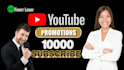 add youtube subscribe, views and watch time for monetization