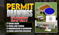 design deck, patio, porch, sunroom permit drawings set