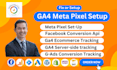 fix or setup meta pixel ga4 ecommerce and server side tracking via GTM