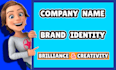 create 20 custom business names, slogans, logo for your brand