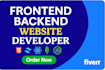 build website as front end, back end, full stack developer