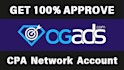 create ogads CPA account with your personal information