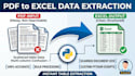 do PDF data extraction and convert PDF to excel using python