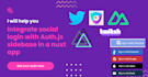 integrate any social oauth in nuxt3 app using auth js and sidebase