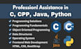 do java, python, cpp coding projects and task