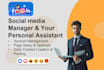 be your social media marketing manager and content creator